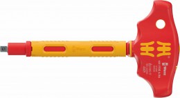 Wera 410 i VDE A RA VDE-insulated T-handle adapter screwdriver with ratchet functionality for 1/4\" sockets £59.95